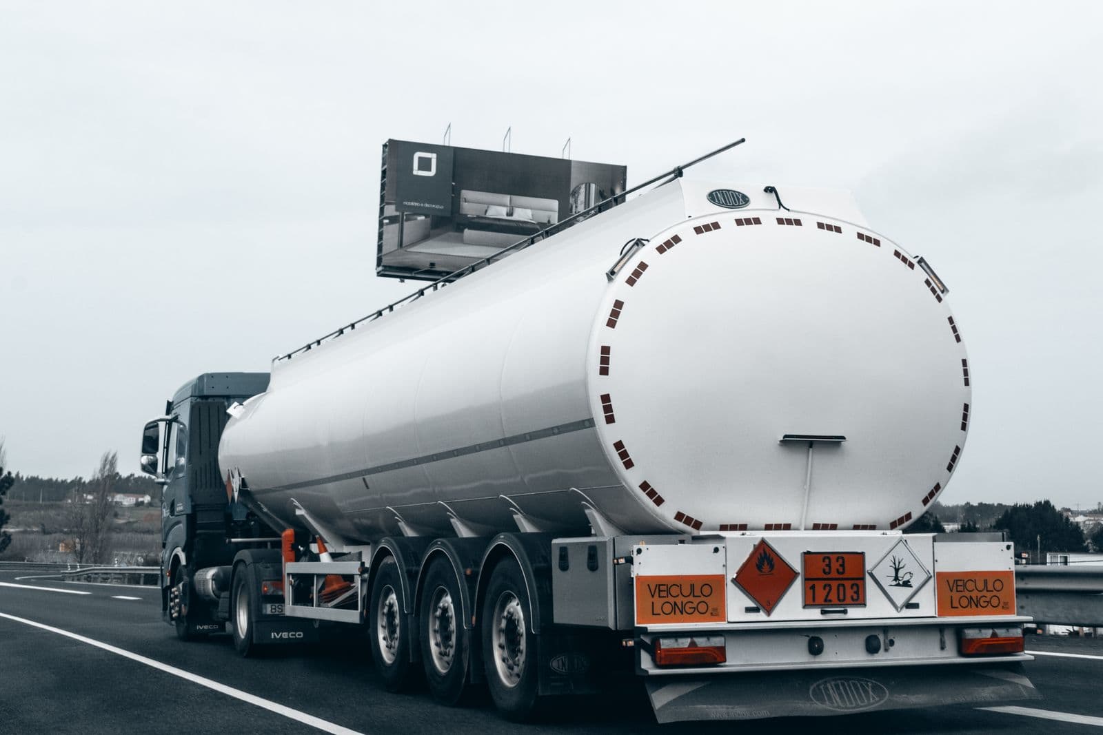 ADR-capable vehicle prepared for hazardous freight